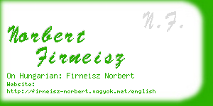 norbert firneisz business card